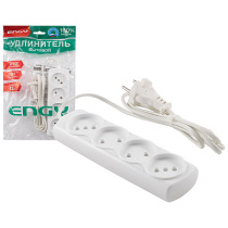 Удлинитель ENGY "Эконом" 1,7м/4роз. (ШВВП 2х0,75) (1/60)
