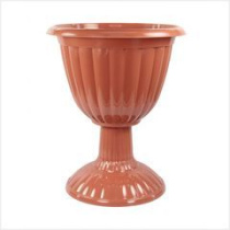 Вазон "Жасмин" 12л на выс. ножке (корич.),пласт (5)