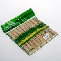 Прищепки 20шт бамбук (1/150)