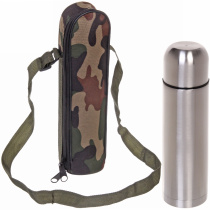 Термос металлический 500мл в чехле "Хаки" (1/78)