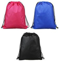 Мешок для сменной обуви на завязках ПРОМО 34,8x41,5см (3цв)  (полиэстер) (1/6/270)