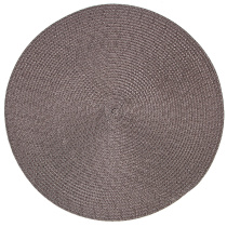 Салфетка сервировочная (плейсмат) "Сasual line" d=38см (коричневая) (min4)(упаковочный пакет)(4/180)