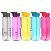 Бутылка спортивная 650мл, 22*7см, 5цв (1/10/80)