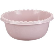 Миска 5,0л круглая Чайная роза пласт.(20)