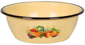 Миска 3,5л с/дек эмаль,металл.(1/12)