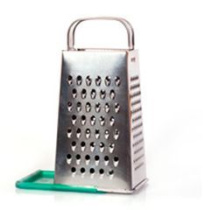 Терка 4-х гранная 22см "Кварц" с мет.руч и пл/кр-дозатором (1/30)