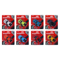 Машинка, инерция, 1:64, откр. двери, металл, ABS, PS, PP, TPR, 11,2х13,2х2,5см, 8диз.ИГРОЛЕНД (1/16)