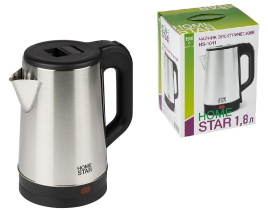 Чайник Homestar HS-1041 (1,8 л) стальной, черный (1/12)