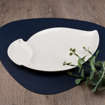 Блюдо сервировочное 33*20*2см "Маршмеллоу"  (фрф) (8/24)