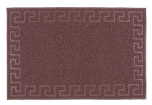 Коврик 50*80см "Spongy" Меандр SUNSTEP (коричневый)(ПВХ) (1/15)