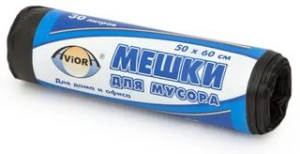 Мешки для мусора 30л, 50*60см "AVIORA",25шт в рулоне (1/80)