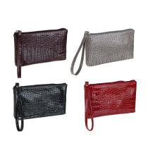 Кошелек-клатч с ручкой, ПУ, 19х11см, 4 цвета КЖ23-27(8/240)