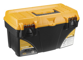 Ящик для инструментов ТИТАН 18" черный с желтым пласт.(1/6)