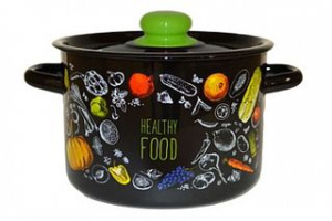 Кастрюля 4,5л Appetite Healthy food эмаль (1/4)