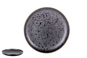 "Elite black" Тарелка 18см десертная керам. (6/6)