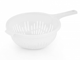 Дуршлаг "Эконом" 2л (с ручкой)(микс) пласт.(уп.20)