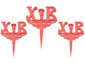 Подсвечник для кулича/пасхи (набор 3шт) (пластик) (1/120)