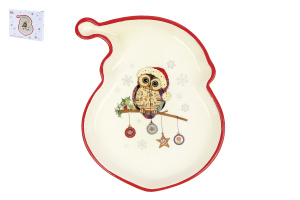 "Owl Christmas" Блюдо 19.9х15.1 ф.санта п/уп (1)