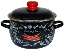 Кастрюля 4,0л Appetite Chilli сфер эмаль (1/4)