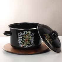 Кастрюля эмалированная 4л Ветка оливы (1/4)