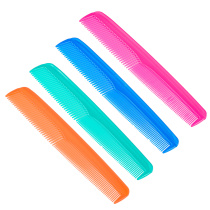 Расческа-гребень 17,7*3,1см металлик (пластик) (4цв) (1/12/600)