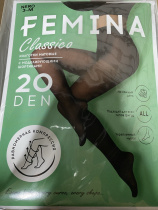 Колготки 20 ден 3 nero с шортиками FEMINA NEW CLASSICO (6/6)