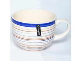 Кружка 500мл аэрография ЛАЗУРНЫЙ ДЕНЬ (кер) (6/36)