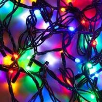 Гирлянда электр. Вьюн  10м, 100LED, (уличн) Новый мульти мерцание. провод, 220В СНОУ БУМ (1/20)
