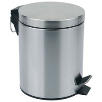 Ведро 5л для мусора "Mallony" круглое матовое (нжс/пластик) 20,5*25,5 см. (1/6)