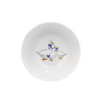 Салатник 360 мл Круглый Гуси (новые) (фарфор) , р.4 (40)