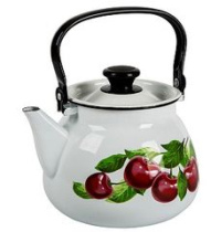 Чайник 3,5л СА подвиж. ручка (белая) эмаль(4)