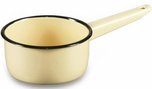 Ковш 1,0л б/дек эмаль,металл.(1/12)