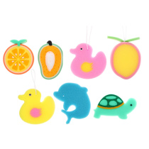 Мочалка-губка поролоновая фигурная в ассортименте,полиурет.(6диз.) (12/12)