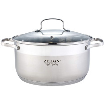 Кастрюля 13,0л Monaco с ст/кр (5-ти степовое капс.дно) (нжс) п/у (1/4)