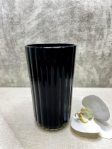 Ваза для цветов "Черная" высота 190мм (стекло) (1/6)