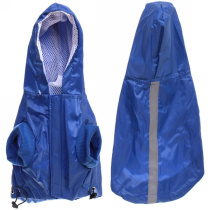 Дождевик-плащ для собаки "Молния" с капюшоном, размер M (28*46*27см)(1/10)