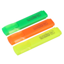 Набор маркеров-выделителей 3цв, плоский корпус,скошенный наконечник линия4мм,в ПВХ пенале (1/10/300)