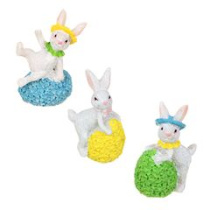 Фигурка в виде зайца, полистоун, 5,5 см, 3 диз (8/576)