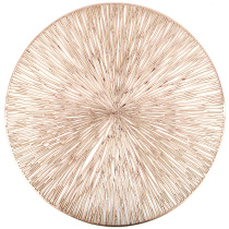 Салфетка сервировочная (плейсмат)  "Аjouré" (медь) d=38см,пласт. (4/180)