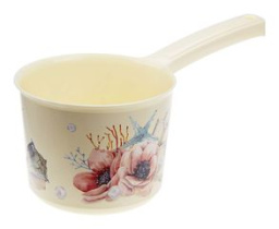 Ковш 1,5л ДЕКО Маки пласт.(16)