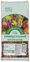 Грунт "универсальный" 40л  (WELL торф) (1/60)