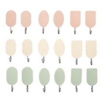 Крючки самокл. в пакете 2шт "Веселый Роджер" (3цв) (50/600)