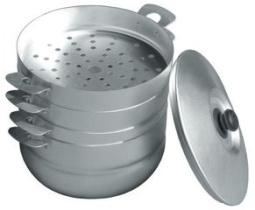 Манты-казан 6,0л 3сетки ТМ Калитва алюм.(1)