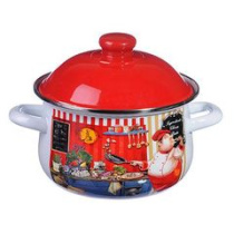 Кастрюля 2,0л 18см "Повар" (эмаль) (1/12)