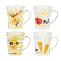 Кружка 350мл, фарфор, "Лето", 4 дизайна(12/48)