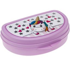 Бутербродница 15*10см Единорог пласт.(1/24)