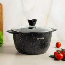 Казан 24х13,0см, 4,8л, литой алюминий, индукция SATOSHI Монфор (1/8) 