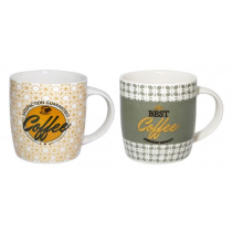 Кружка 360 мл "Кофе" фарф..(12/48)