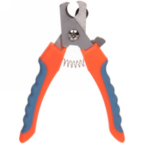 Когтерез д/животных "ЗООУЛЬТРА", пруж.механизм,прорез.ручка- волна, 16см, цв.оранж./бирюз. (1/12)