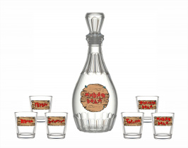 Набор для вина 7пр "Шильдики" стекло(4)